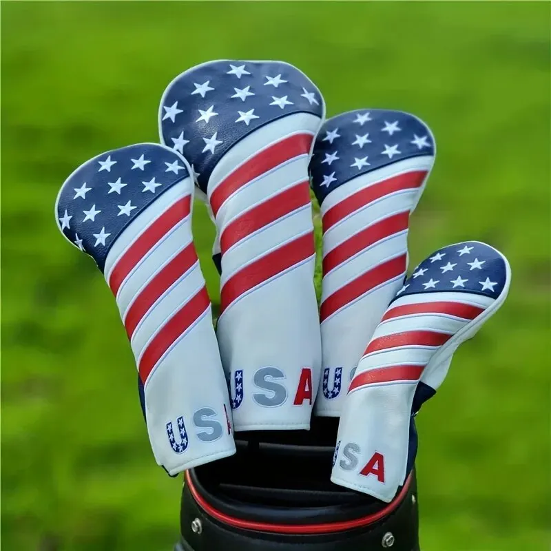 Golf Equipment Kit - Patriotic Golf Club Head Cover Set