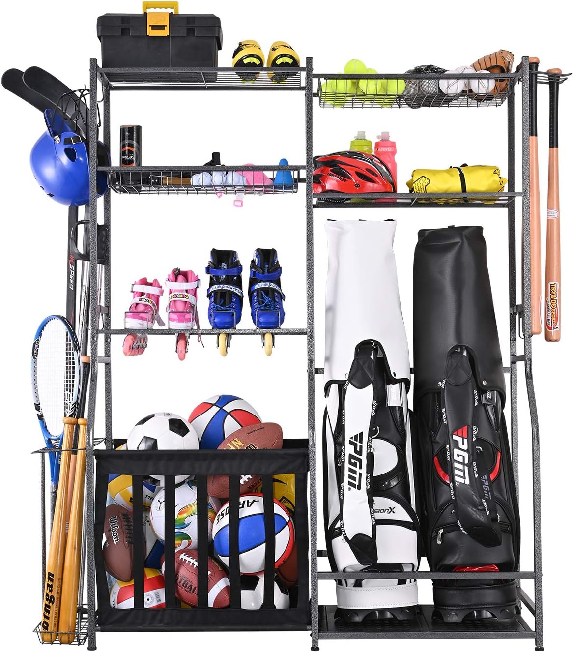 Garage Sports Equipment Storag - đánh giá và giá Golf Equipment Organizer For Garage