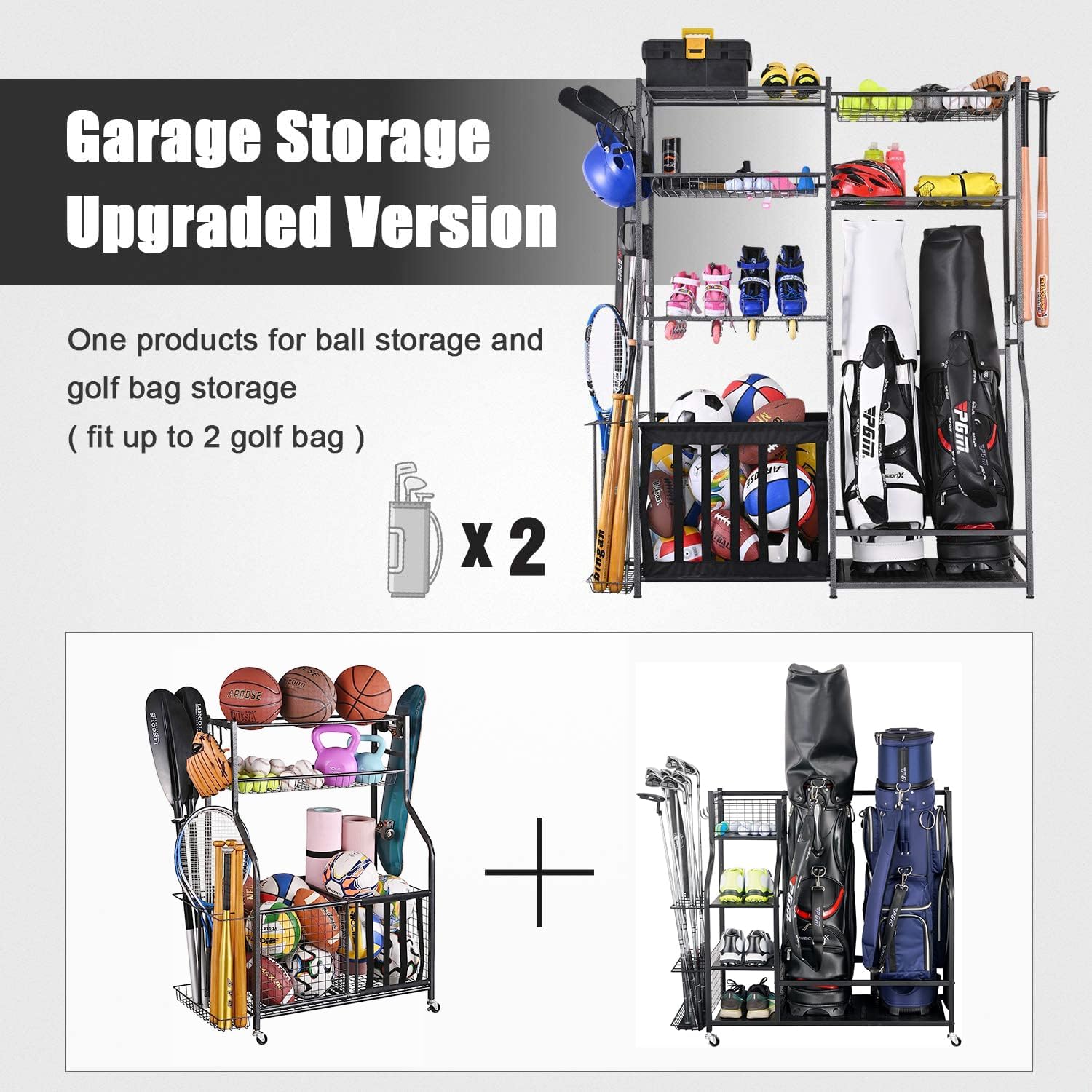 Garage Sports Equipment Storag - đánh giá và giá Golf Equipment Organizer For Garage