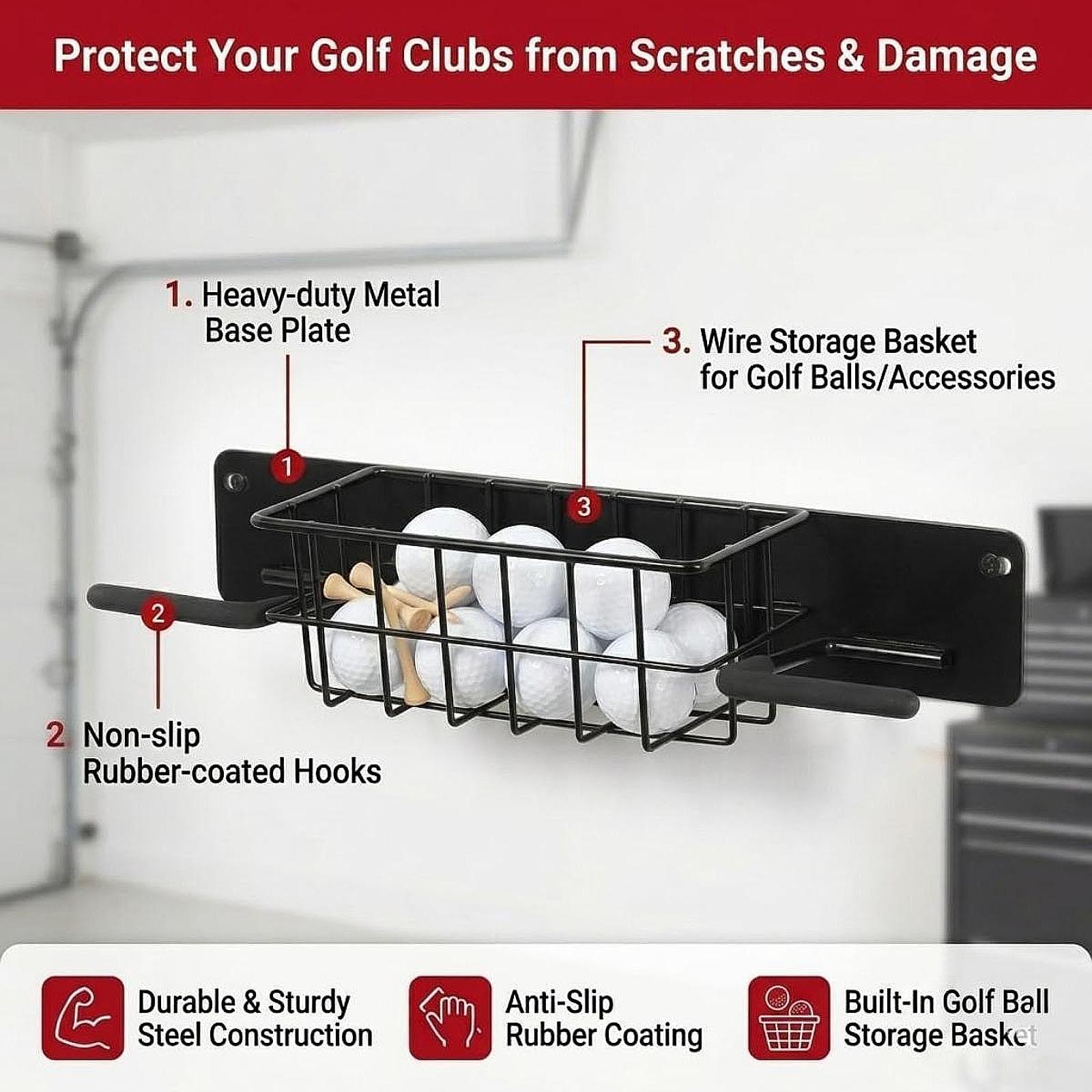 Space Saving Golf Equipment Wa - đánh giá và giá Golf Equipment Organizer For Garage