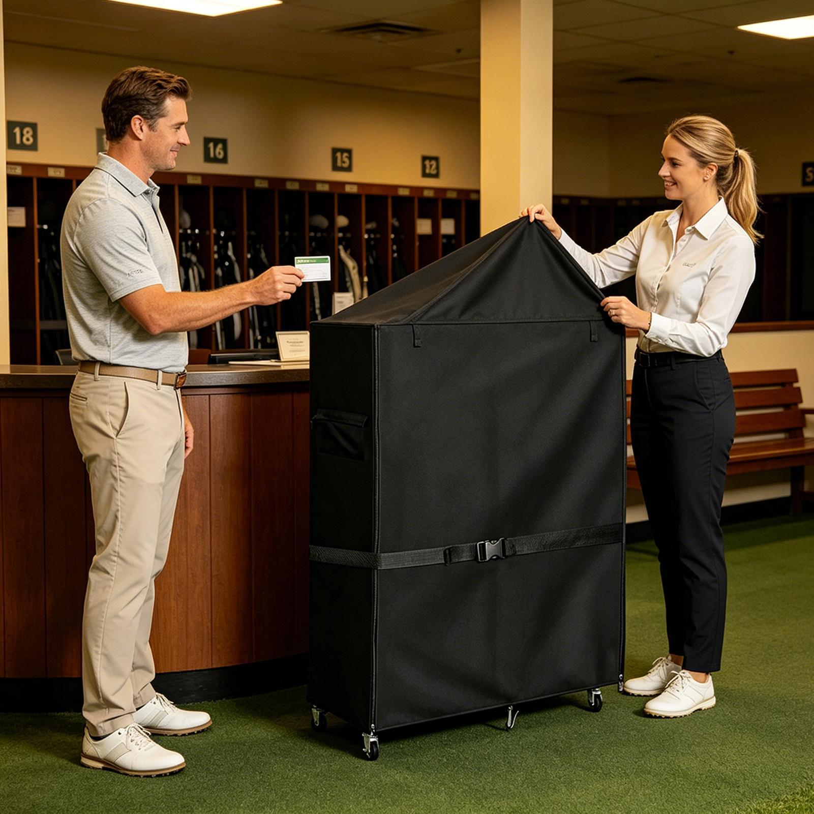 Golf Bag Stand Covers Oxford D - đánh giá và giá Golf Equipment Organizer For Garage