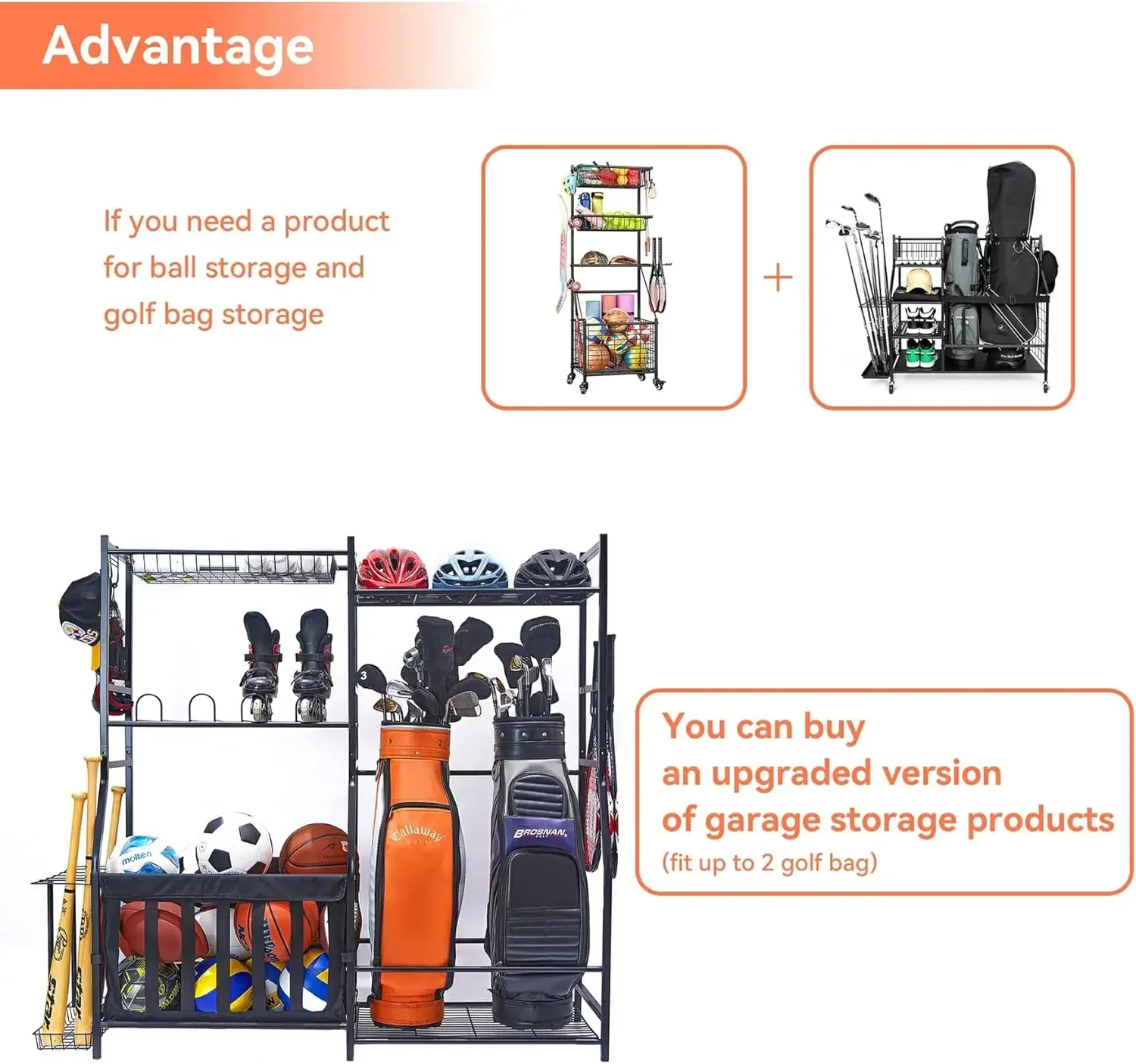 Garage Sports Equipment Organi - đánh giá và giá Golf Equipment Organizer For Garage