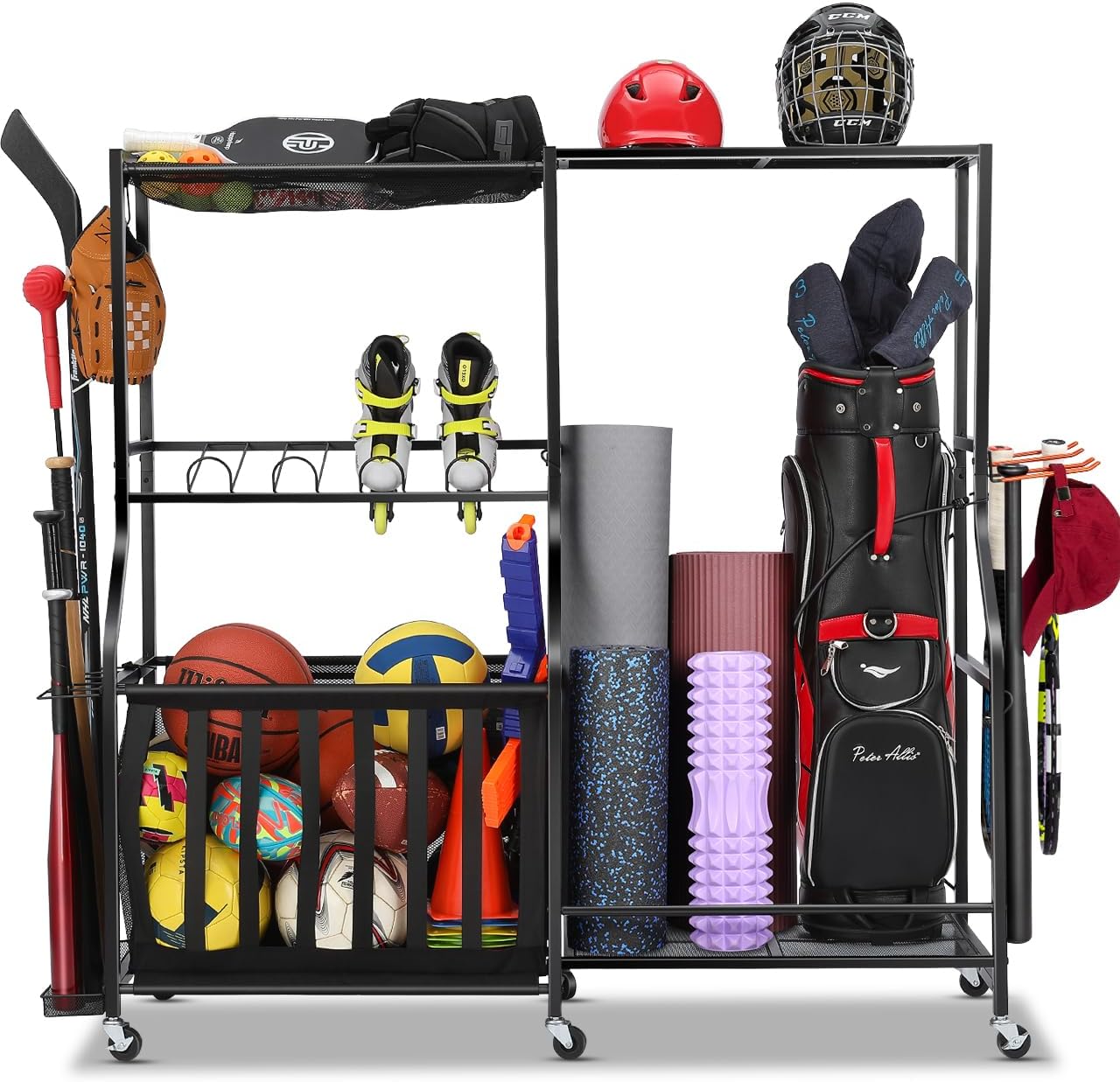 Garage Sports Equipment Organi - đánh giá và giá Golf Equipment Organizer For Garage