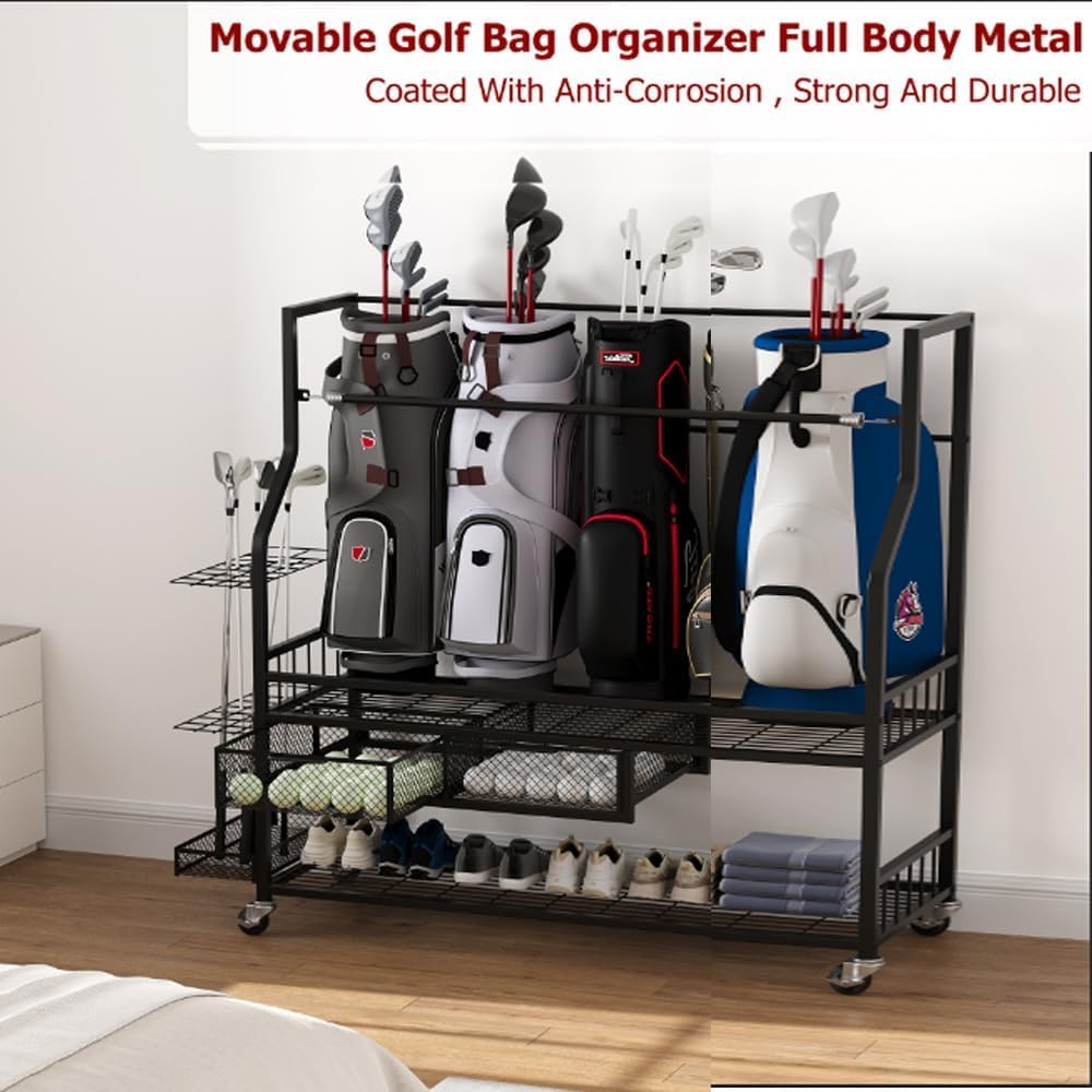 Golf Bag Storage Garage Organi - đánh giá và giá Golf Equipment Organizer For Garage
